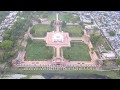 Agra Fort - rare aerial view of landmark Mughal era monument