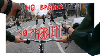 Brakeless! My first ride fixed gear with no brakes