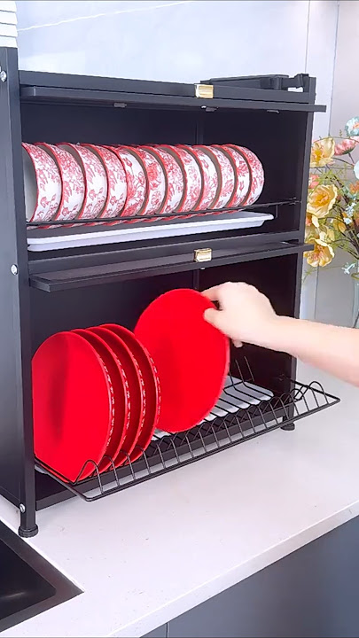 Kitchen storage dish rack, a good helper in the kitchen#kitchenShelves #foryou #kitchen #goodthing