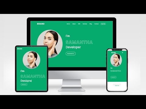 Create a Responsive Personal Portfolio Website using HTML CSS and ...