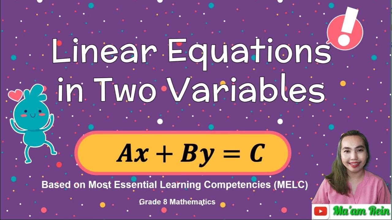 L11 | Grade 8 Mathematics | Linear Equations in Two Variables - YouTube