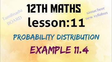 tamilnadu BOARD samacheer syllabus 12th maths lesson:11 example:11.4 solution