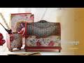 Vintage Floral Desk Organizer Set Decoupage & Mixed Media Tutorial