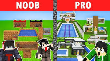 Best of Minecraft - NOOB VS PRO: MODERN HOUSE | Minecraft OMOCITY (Tagalog)