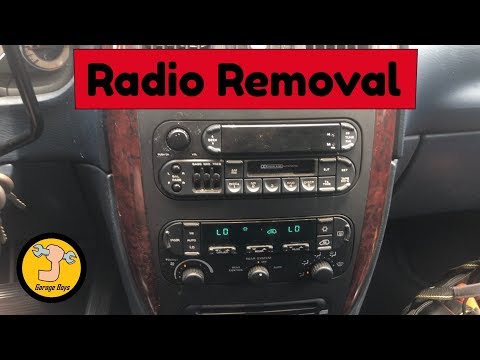 Chrysler town and country and Dodge caravan radio removal