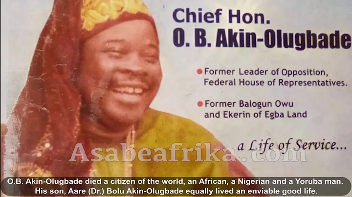 Ebenezer Obey's historic tribute video for late Bolu Akin-Olugbade's dad in the 80s