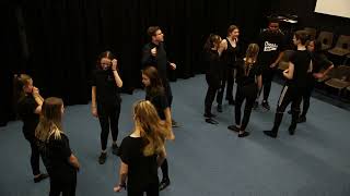 Theatre Game #12 - Rhyme Race (from Drama Menu 2 - Second Helpings). Warm up drama game.