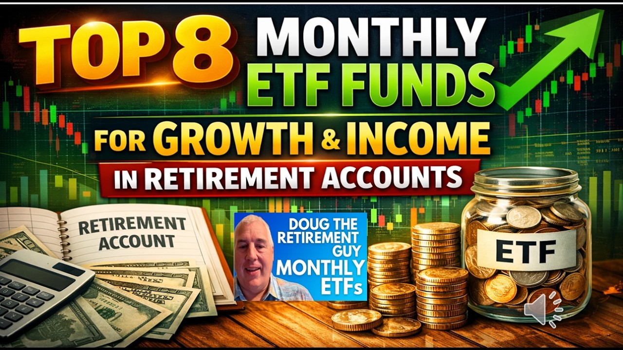 My Top 8 Monthly ETF Funds for Growth & Income Smart Retirement Framework