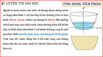 Bài toán thực tế - Tính vận tốc nước dâng tại bề mặt cong của chậu - C.Thức tính độ dài đường cong