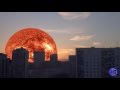 Sunset in Moscow  Superzoom Закат в Москве Суперзум