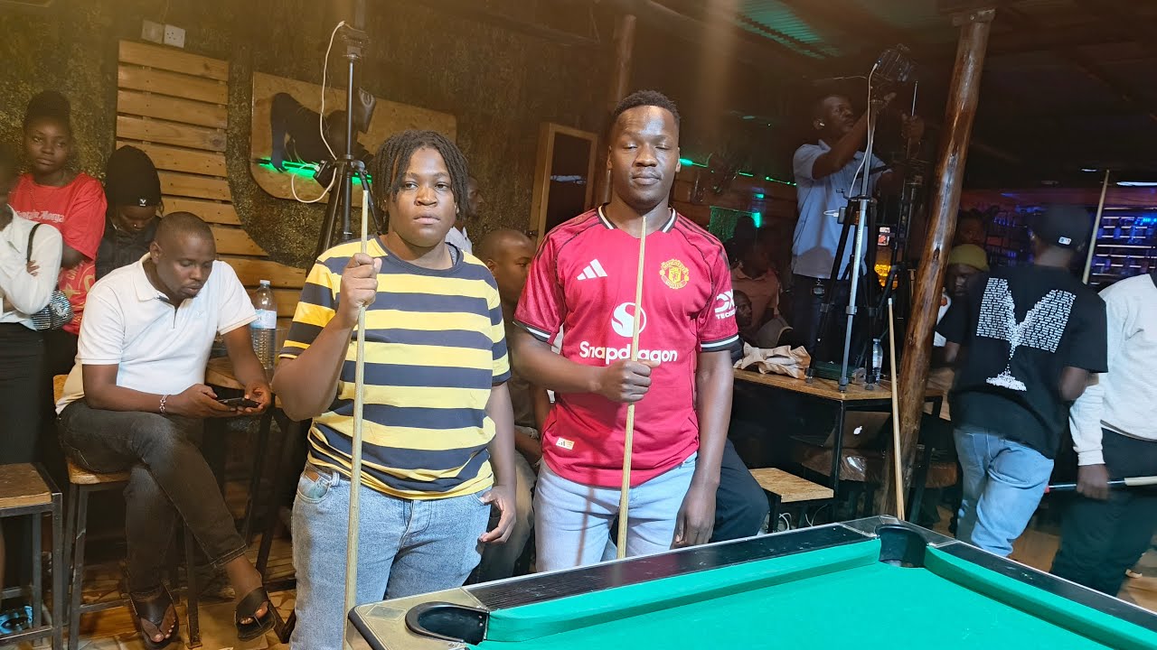 Moses Omara Vs Rasheeda Mutesi (+1).  POOL GARAGE 32-MAN MONTHLY COMP. ROUND 2, RACE TO 5