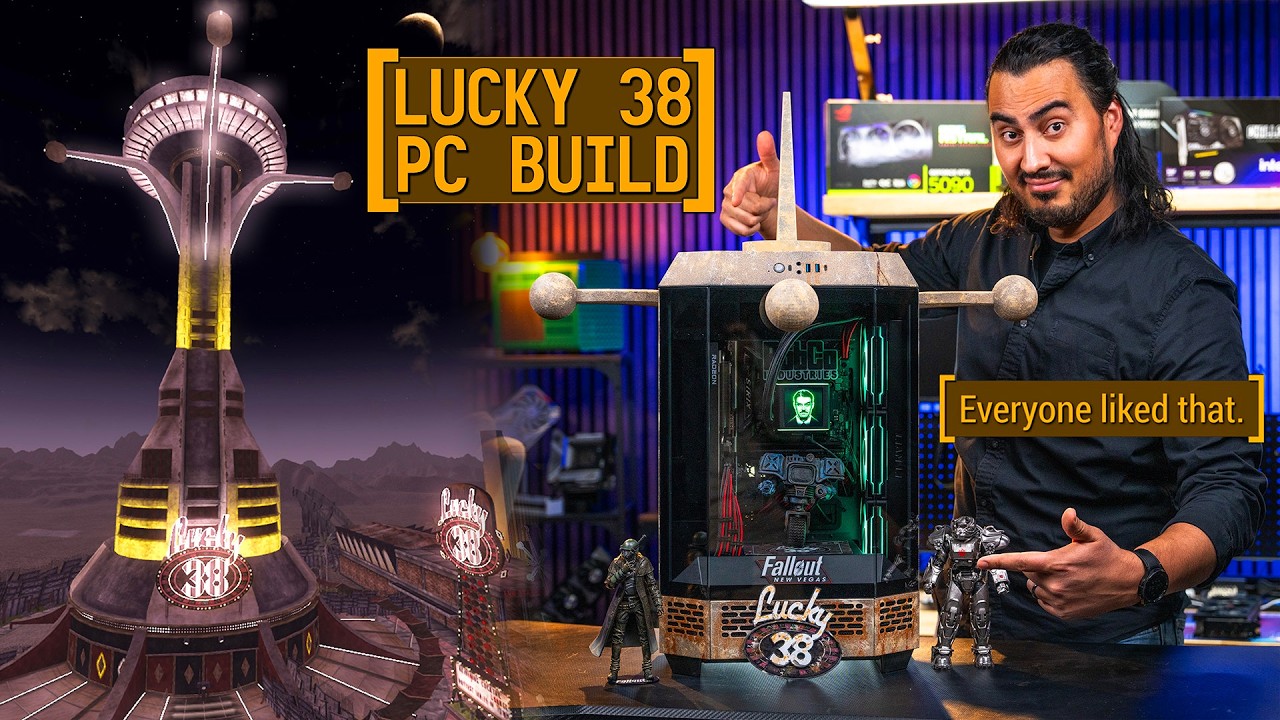 Lucky 38 PC Build with AMD Ryzen 7 9850X3D & Custom Mods | Micro Center