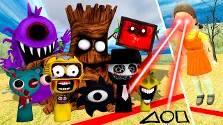 SQUID GAME WITH ALL NEW HORROR SPRUNKI PHASE in Garry's Mod!