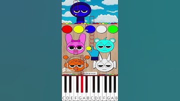 Incredibox Sprunki Mix Colors Game 🧩🤔💥 #sprunki (@simionsi) - Octave Piano Tutorial