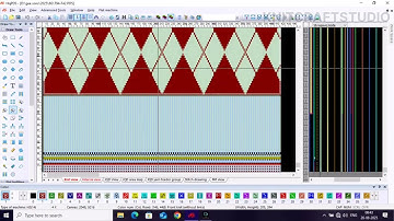 3 Color Jacquard 1x1 mash knit 🧶#knitting #knitcraftstudio #hqpds 