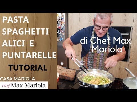 Spaghetti Alici e Puntarelle