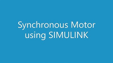 Synchronous Motor using SIMULINK