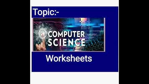 Class 4 Computer Ch # 1 Know Your Computer Topic # Worksheet # 6 & 7 | Ms. Sumera Farooq