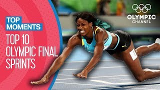 Top 10 Athletics Sprint Finishes at the Olympics | Top Moments