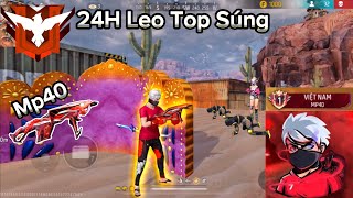 [Free Fire] 24h Solo Squad Leo Top 1 Thông Thạo Súng MP40 Bắn Toàn Đầu Của CU LÌ Cực ẢO MA