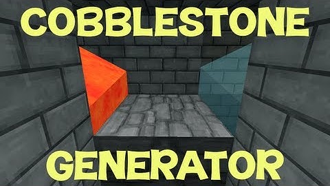 Minecraft Tutorial: How To Make A Cobblestone Generator