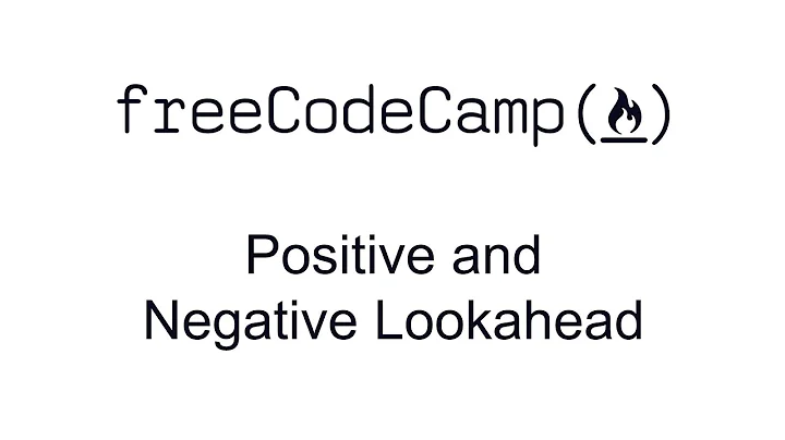 Regular Expressions - Positive and Negative Lookahead - Free Code Camp