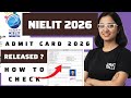 nielit ccc admit card 2026 | nielit ccc hall ticket 2026