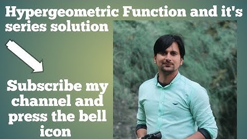 Hypergeometric Series Solution by Frobenius Method..