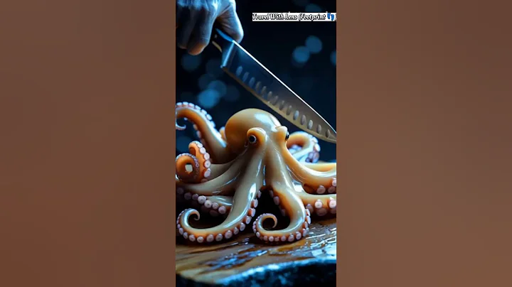 This Octopus Slice Will Shock You! 🐙💥 #aiasmr #asmr #asmrshorts