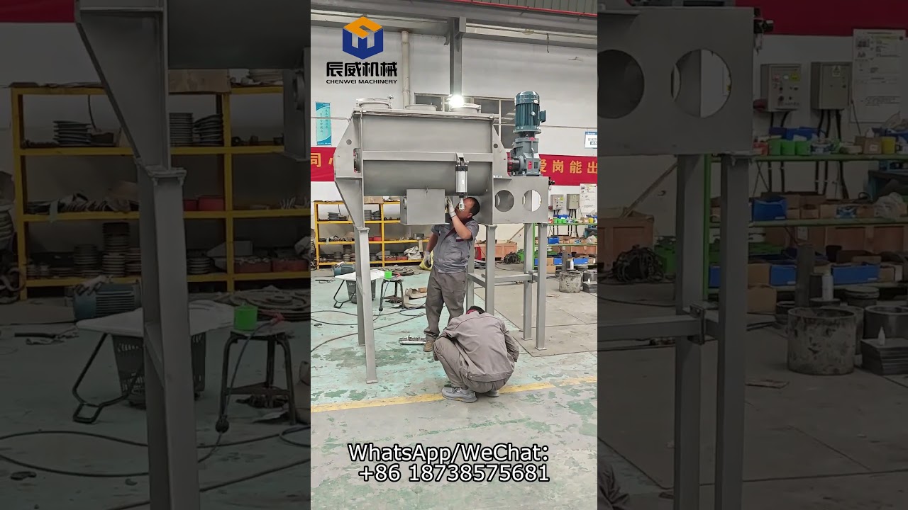 custom height ribbon mixer 