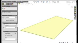 How do I create a V-shaped Sheet Metal Part  SOLIDWORKS Tutorials (Questions & Answers) Profile