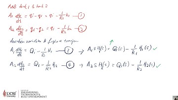 Transfer Function Derivation of Non-interacting Tanks