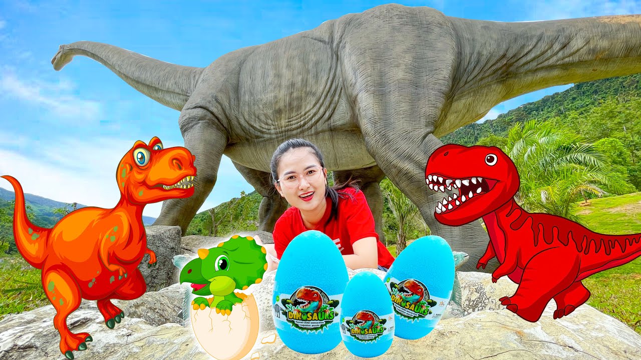 Changcady du hành về thế giới khủng long, tìm trứng... - youtube