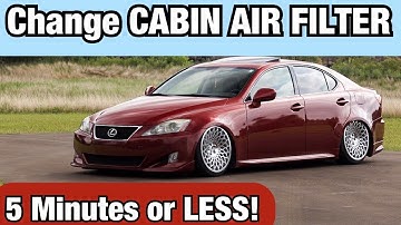 HOW TO change the cabin air filter in a Lexus IS250 / IS350 *STEP-BY-STEP*