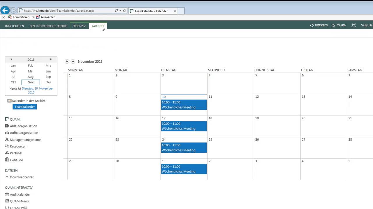 Mehrere Sharepoint Kalender Ubereinander Legen Youtube