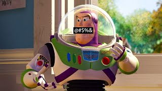 Toy Story but Buzz's lines are unnecessarily censored