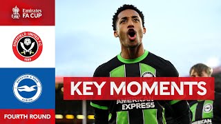 Sheffield United v Brighton and Hove Albion | Key Moments | Fourth Round | Emirates FA Cup 2023-24