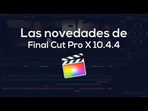 Las novedades de Final Cut Pro X 10.4.4