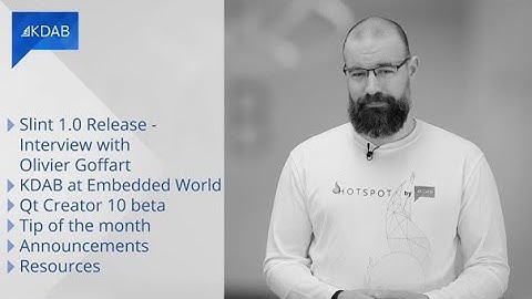 KDAB News 02/2023 - Interview with Slint