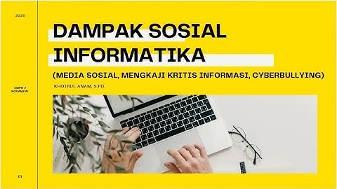 DAMPAK SOSIAL INFORMATIKA || INFORMATIKA KELAS VIII SMP