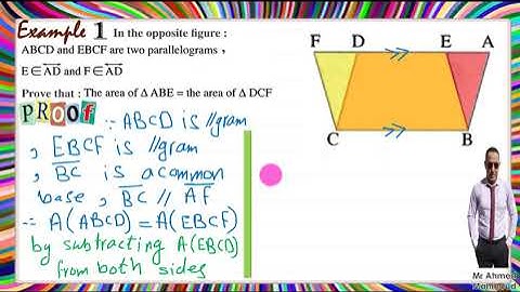 Geometry 2nd  prep 2nd term unit 4 lesson 1 Equality of areas of two parallelograms