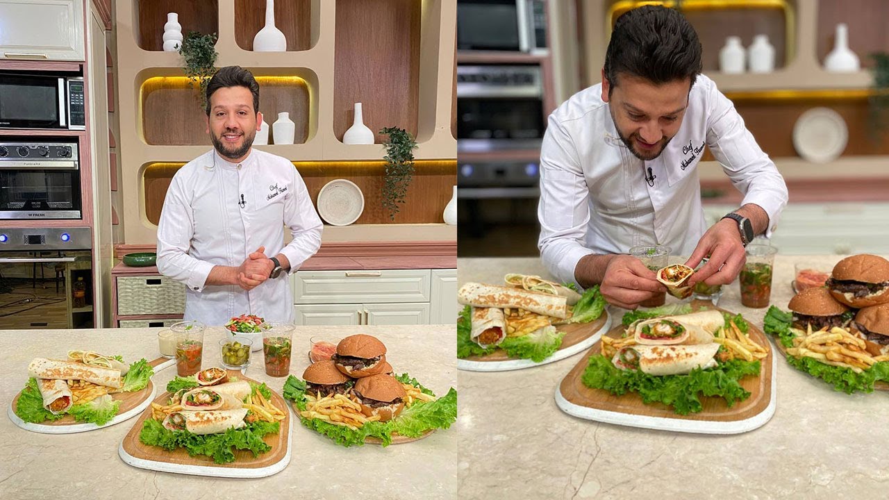 المطعم مع الشيف محمد حامد | ساندوتش رابر زنجر - ساندوتش كبدة إسكندراني