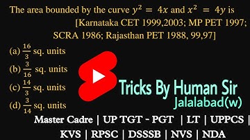 Short Trick of Area under the Curve for Master Cadre / Meritorious Lecturer / Lecturer Cadre #shorts