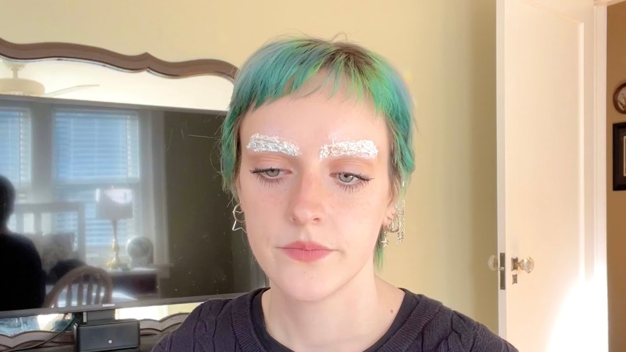 bleaching my eyebrows at 8 a.m. (as one does)