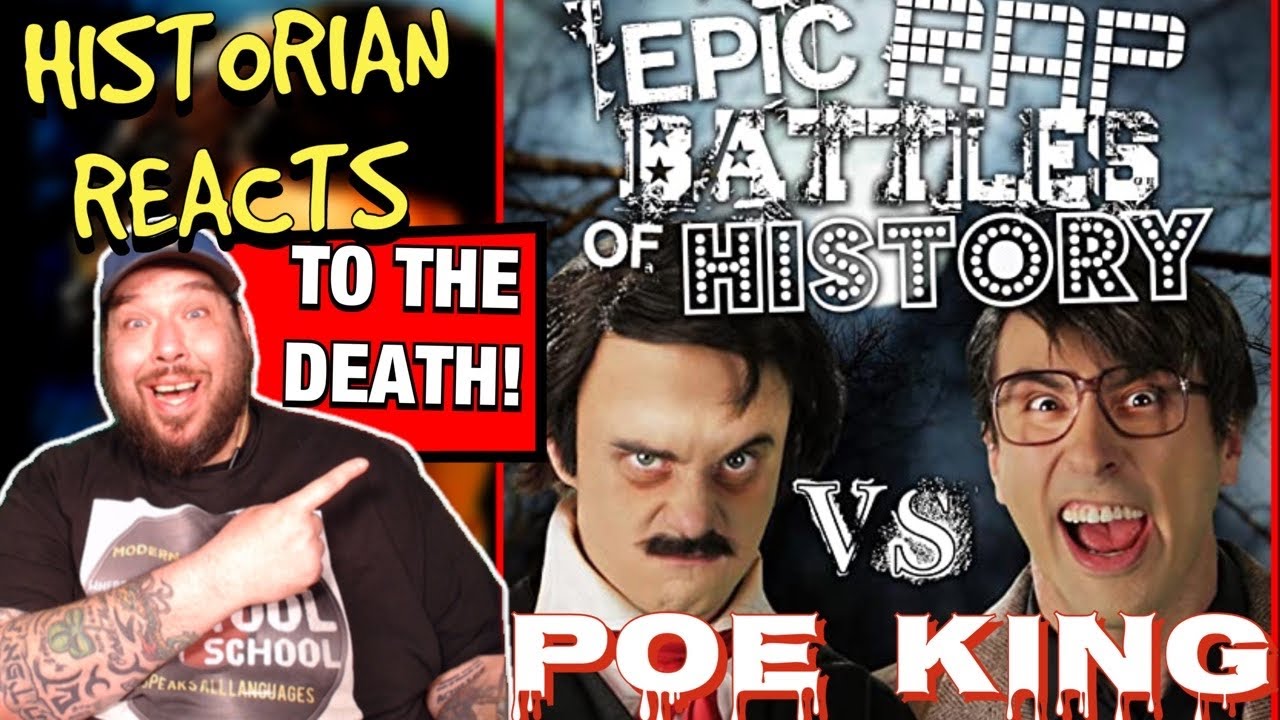 Стивен Кинг против Эдгара Аллена По реакция эпической рэп-битвы