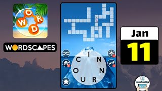 Wordscapes Daily Puzzle January 11 2022 Walkthrough