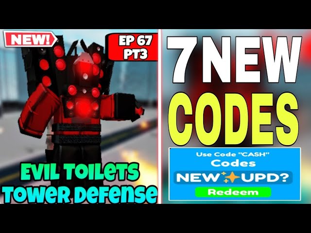 Evil Toilets Tower Defense Codes for EP 68 in December 2023 - Try Hard  Guides