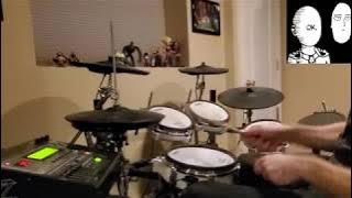 One Punch Man OP【ワンパンマン OP】 - THE HERO !! 【JAM Project】 - Full Drum Cover