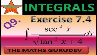 Exercise 7.4 Question9, Class 12 maths, Integrals, NCERT solutions by THE MATHS GURUDEV, EX7.4 Q9