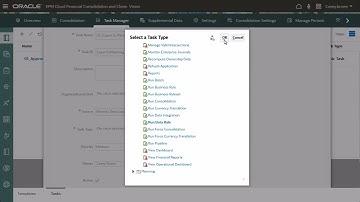 Managing Task Manager Integrations in Oracle Financial Consolidation and Close